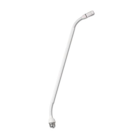 Shure MX415WLPDF/N 15in Dualflex Modular Gooseneck Microphone with Bi-Color Status Indicator, No Preamp, White