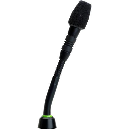 Shure MX405LP/N 5in Microflex Modular Gooseneck Microphone with Bi-Color Status Indicator, No Preamp, Black