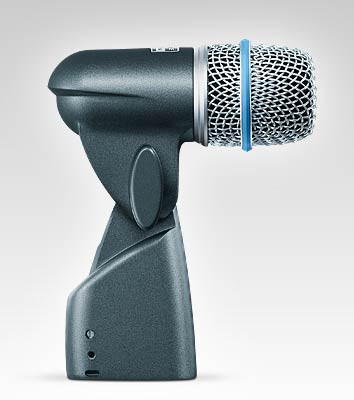 Shure BETA 56A Supercardioid Swivel-Mount Dynamic Microphone with High Output Neodymium Element, for Instrument Applications
