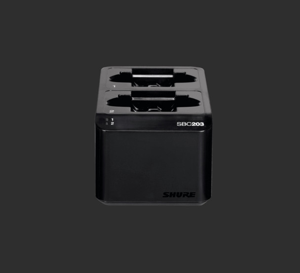 Shure SBC203-US Dual Docking Recharging Station for SB903 Lithium-Ion Battery