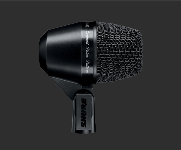 Shure PGA52-XLR Cardioid Dynamic Swivel-Mount Kick Drum Microphone with 15ft XLR Cable