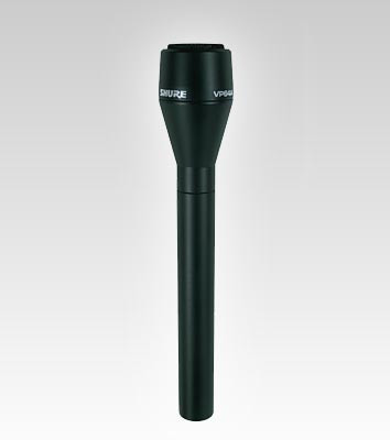 Shure VP64AL Omnidirectional Dynamic Microphone with Extended Handle for Interviewing, Black