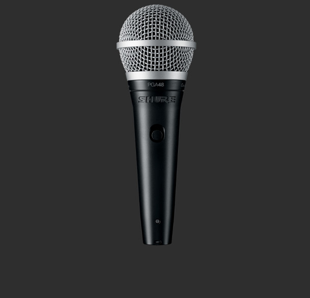 Shure PGA48-XLR Cardioid Dynamic Vocal Microphone with 15ft XLR Cable