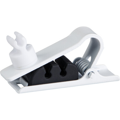 Shure RPMDL4STC/W Single Tie Clip for DL4 DuraPlex Lavalier Microphone (3-Pack)