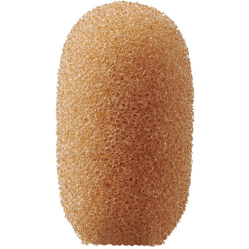 Shure RPMDL4WS/C Foam Windscreen for DL4 and DH5 DuraPlex Microphones (5-Pack), Cocoa