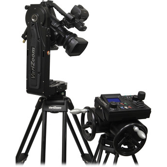 Varizoom VZCINEMAPRO-JR-K1 CPJR Head w/ Advanced Console, Hand Wheels, 50' Cntrl Cbl, 30' Pwr Cbl, Pwr Supply & Case