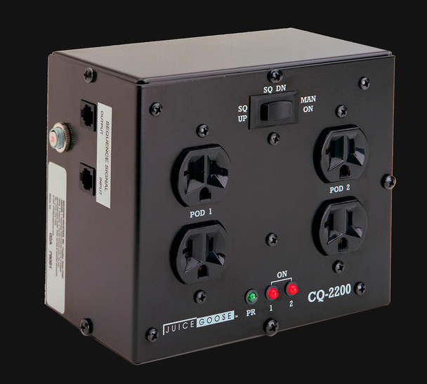 Juice Goose CQ2200 Behind rack. Single 20A. 2 sequence Pro AV Warehouse