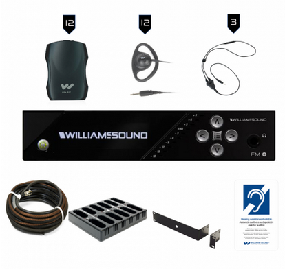 Williams AV FM 557-12 PRO D FM Plus Assistive Listening Systems