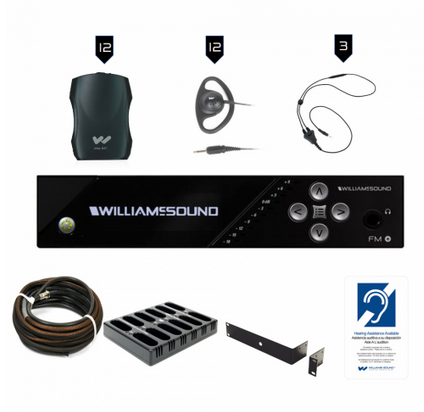 Williams AV FM 557-12 PRO FM Plus Assistive Listening Systems