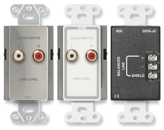 Radio Design Labs D-J2 Line Input Assembly - RCA jacks, Terminal block
