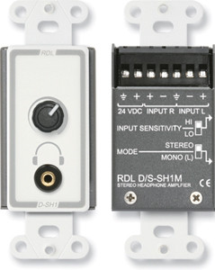 Radio Design Labs D-SH1M Stereo Headphone Amplifier - Decora panel with user level control