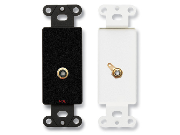 Radio Design Labs DB-PHN1 Single Phono Jack on D Plate - Solder type - Black