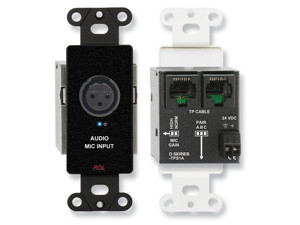 Radio Design Labs DB-TPS1A Active Single-Pair Sender - Twisted Pair Format-A - XLR mic input w phantom - Black