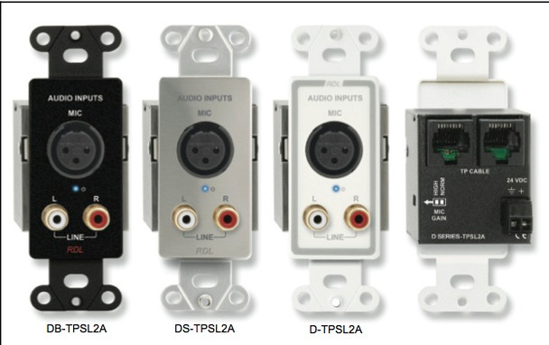 Radio Design Labs DB-TPSL2AC Active Two-Pair Sender - Twisted Pair Format-A