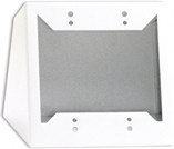 Radio Design Labs DC-2W Double Desktop or Wall Mounted Chassis for Decora Remote Controls and Panels - white