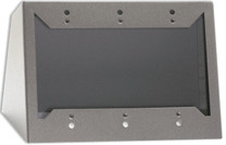 Radio Design Labs DC-3G Triple Desktop or Wall Mounted Chassis for Decora Remote Controls and Panels - gray