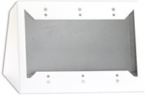 Radio Design Labs DC-3W Triple Desktop or Wall Mounted Chassis for Decora Remote Controls and Panels - white