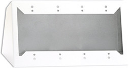 Radio Design Labs DC-4W Quadruple Desktop or Wall Mounted Chassis for Decora Remote Controls and Panels - white