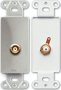 Radio Design Labs DS-BNC BNC Jack on D Plate - Solder type - Stainless Steel