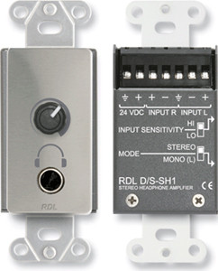 Radio Design Labs DS-SH1 Stereo Headphone Amplifier - Decora panel with user level control
