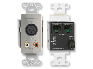 Radio Design Labs DS-TPSL2A Active Two-Pair Sender - Twisted Pair Format-A - XLR Microphone & Stereo RCA In - Stainless