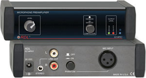 Radio Design Labs EZ-MPA1 Microphone Preamplifier - Stereo Output with Compressors