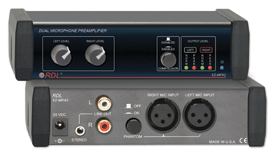 Radio Design Labs EZ-MPA2X Dual Microphone Preamplifier - Stereo Output with Compressors