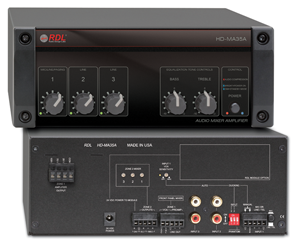 Radio Design Labs HD-MA35A 35 Watt Mixer Amplifier - 25 V, 70 V, 100 V Outputs