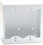 Radio Design Labs SMB-2W Double Surface Mount Box for Decora Remote Controls and Panels - white