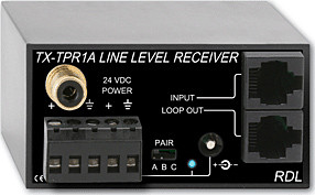 Radio Design Labs TX-TPR1A Active Single-Pair Receiver - Twisted Pair Format-A - balanced line output