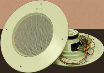 TOA PC-580RVU 8" In-ceiling paging speaker w/volume control