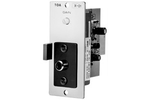 TOA U-11R Line Input Module, Unbalanced, 220k Ohms, Mute-Receive, RCA Jack