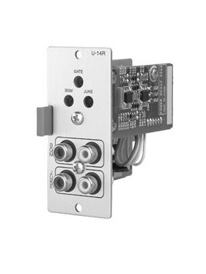 TOA U-14R Two Line Input Module for Jukebox/BGM, Automute, AGC, Stereo Summing Dual RCA Jacks
