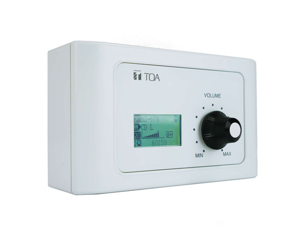 TOA M-802RC-AM Remote Control Panel (White) Plus Two Audio Output Channels Powered By M-8080D