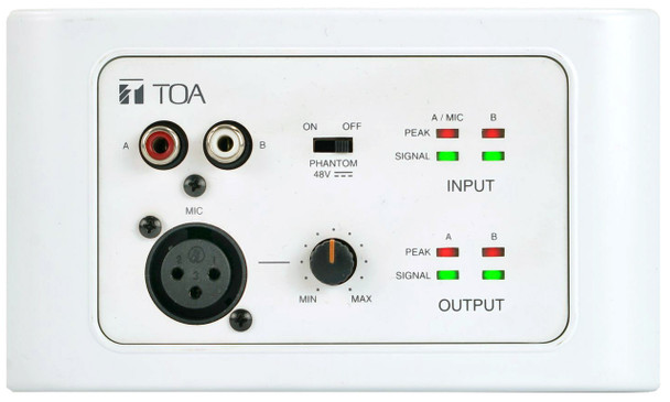 TOA M-822IO-AM White Remote Audio Input Output Panel exclusive use with the M-8080D