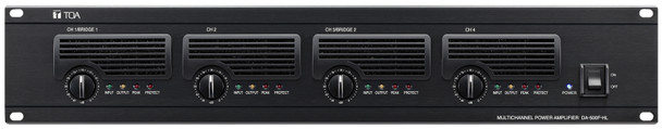 TOA DA-500F-HL Digital Power Amplifier, 4x 500 W @ 70V