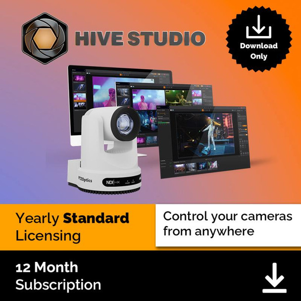 PTZ Optics PT-HIVE-D-STD-YR Yearly Standard Studio Licensi