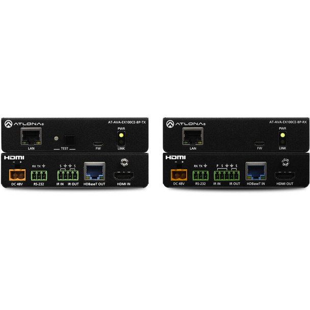 Atlona AT-AVA-EX100CE-BP-KIT Avance 4K/UHD extended distance HDMI Transmitter and Receiver Kit w/RS