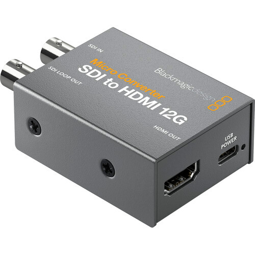 Blackmagic Design CONVCMIC/SH12G/WPSU Micro Converter SDI to HDMI 12G With Power Supply