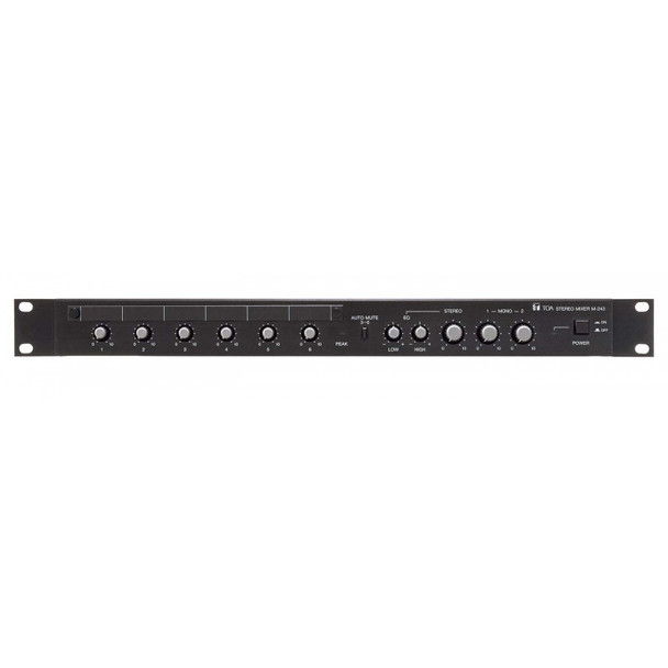 TOA M-243 L 6-Channel Stereo Rack Mount Commercial Mixer