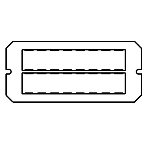 Wiremold 6TRAC Evolution 6AT Series Device Plate