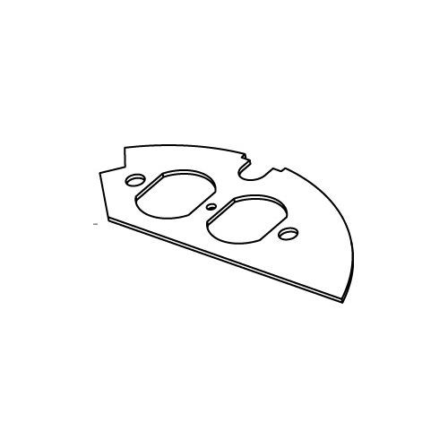 Wiremold CRFB-D-2 CRFB Series Duplex Device Plate