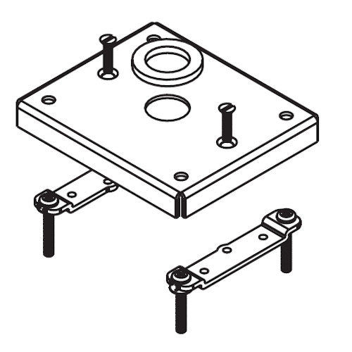 Wiremold 428B075 Flush Conduit carpet Plate