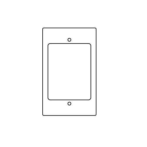 Wiremold RFB119-AB RFB9 and RFB11 Series Communication Device Plate