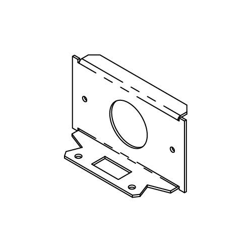Wiremold RFB6S1 RFB6 Series Internal Single Receptacle Bracket