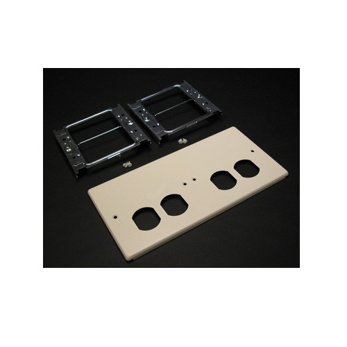 Wiremold V4047-2BBXX 4047 Four-Gang Cover With Two Duplex Openings