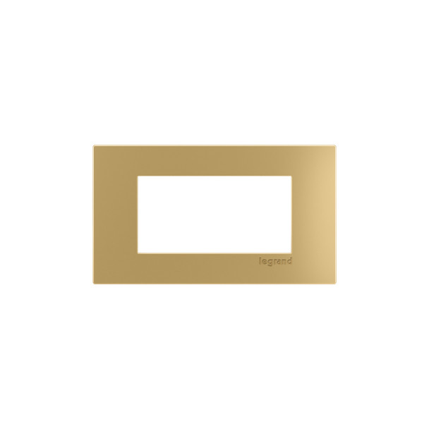 Wiremold 2-Cube-Brass-Trim-Plate 2-Cube Trim Plate in Bronze