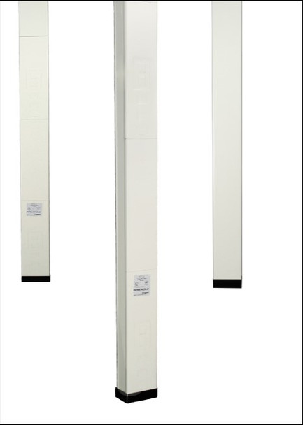 Wiremold 30TC-3S2WH Add-on Plate for Power Poles (White)