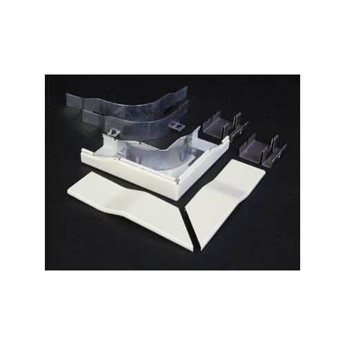 Wiremold V2411DFO 2400D Radiused Divided Flat Elbow Fitting