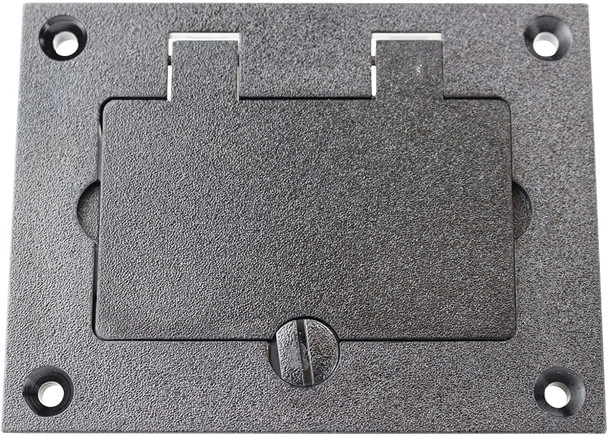 Wiremold 828PRGFI-BLK Nonmetallic GFI Cover Plate Black Flat Finish